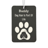 Customized Modern Classic Paw Dog Hair Pet Lovers Luchtverfrisser (Achterkant)