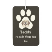 Customized Modern Elegant Funny Dog Paw Pet Lover Luchtverfrisser (Voorkant)