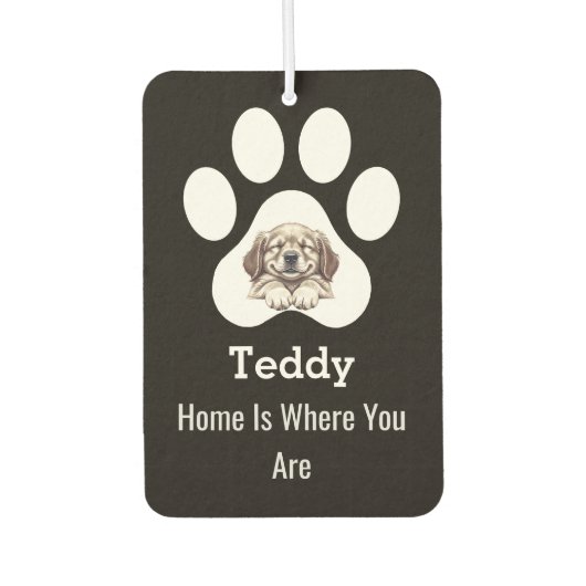 Customized Modern Elegant Funny Dog Paw Pet Lover Luchtverfrisser (Voorkant)