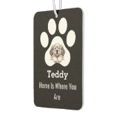 Customized Modern Elegant Funny Dog Paw Pet Lover Luchtverfrisser (Links)