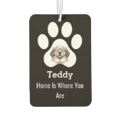 Customized Modern Elegant Funny Dog Paw Pet Lover Luchtverfrisser (Achterkant)