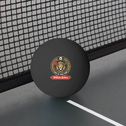 Customized Modern king Of Ping Pong Name Pingpongbal