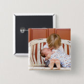 Customized Modern Photo Personalized Vierkante Button 5,1 Cm (Voorkant /achterkant)