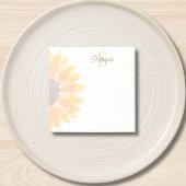 Customized Monogram Sunflower Post-it® Notes