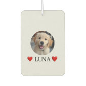 Customized My Dog with Photo & Name Air Freshener Luchtverfrisser (Voorkant)