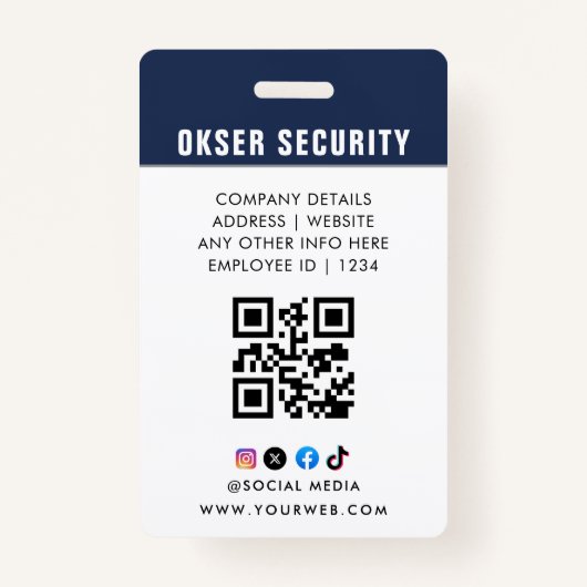 Customized Name and Photo |  ID Card Badge (Achterkant)