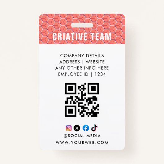 Customized Name and Photo |  ID Card Badge (Achterkant)