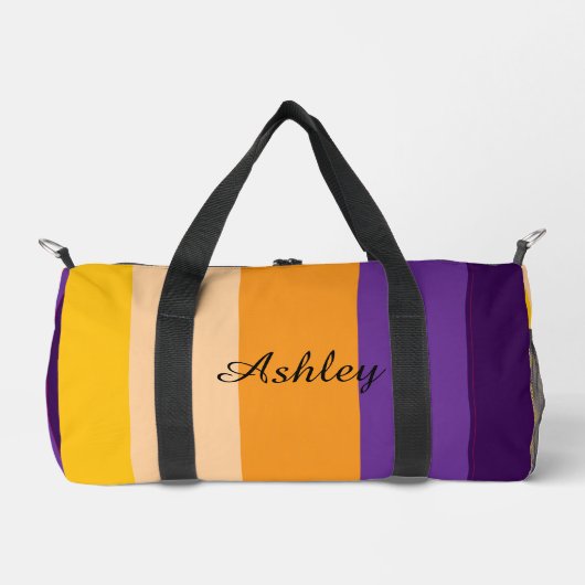 Customized Name Colourful Stylish Modern Elegant  Plunjezak (Voorkant)