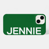 Customized Name Stylish Elegant Modern Minimal iPhone Hoesje (Achterkant horizontaal)