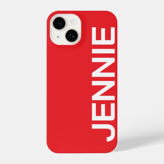 Customized Name Stylish Elegant Modern Minimal  iPhone Hoesje (Achterkant)