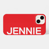 Customized Name Stylish Elegant Modern Minimal iPhone Hoesje (Achterkant horizontaal)