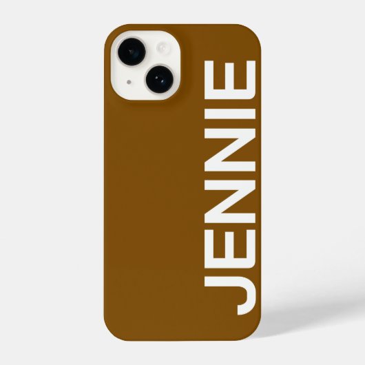 Customized Name Stylish Elegant Modern Minimal  iPhone Hoesje (Achterkant)