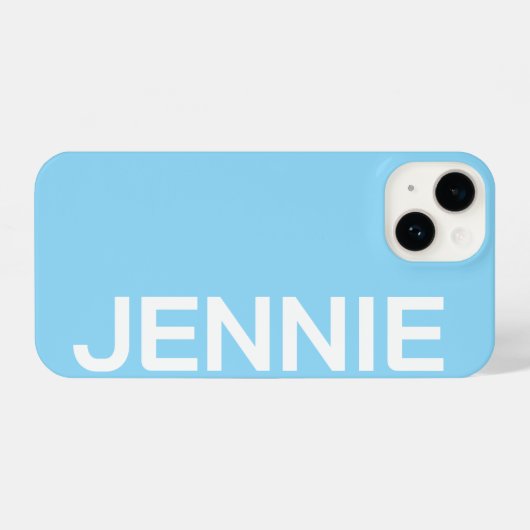 Customized Name Stylish Elegant Modern Minimal  iPhone Hoesje (Achterkant horizontaal)