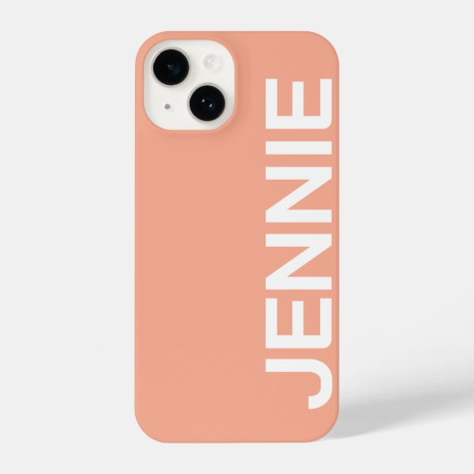 Customized Name Stylish Elegant Modern Minimal  iPhone Hoesje (Achterkant)