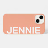 Customized Name Stylish Elegant Modern Minimal  iPhone Hoesje (Achterkant horizontaal)