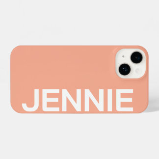 Customized Name Stylish Elegant Modern Minimal  iPhone 14 Hoesje