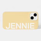 Customized Name Stylish Elegant Modern Minimal  iPhone Hoesje (Achterkant horizontaal)