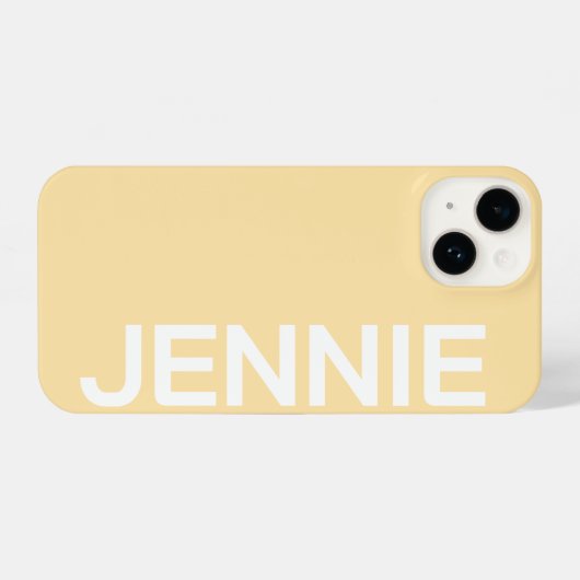 Customized Name Stylish Elegant Modern Minimal  iPhone Hoesje (Achterkant horizontaal)