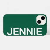 Customized Name Stylish Elegant Modern Minimal  iPhone Hoesje (Achterkant horizontaal)