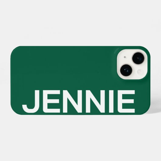 Customized Name Stylish Elegant Modern Minimal  iPhone Hoesje (Achterkant horizontaal)