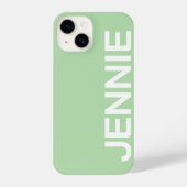 Customized Name Stylish Elegant Modern Minimal  iPhone Hoesje (Achterkant)