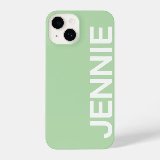 Customized Name Stylish Elegant Modern Minimal  iPhone Hoesje (Achterkant)