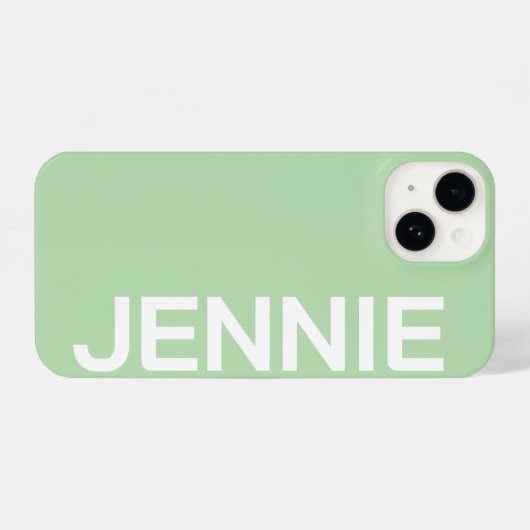 Customized Name Stylish Elegant Modern Minimal  iPhone Hoesje (Achterkant horizontaal)