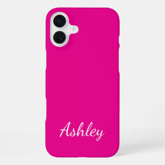 Customized Name Stylish Modern Elegant Minimalist  iPhone 16 Plus Hoesje