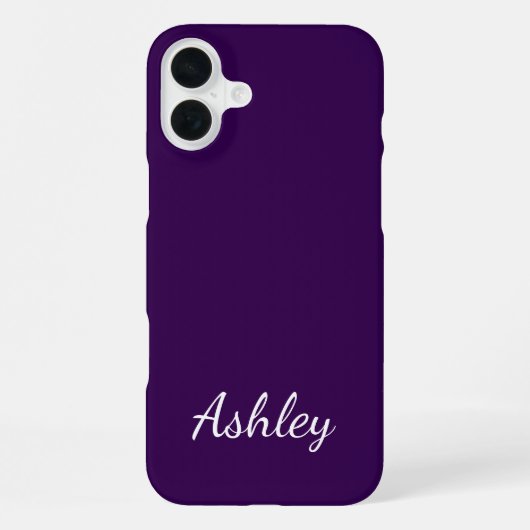 Customized Name Stylish Modern Elegant Minimalist  iPhone Hoesje (Achterkant)