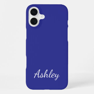 Customized Name Stylish Modern Elegant Minimalist  iPhone 16 Plus Hoesje