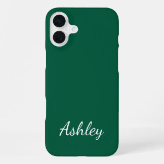 Customized Name Stylish Modern Elegant Minimalist  iPhone 16 Plus Hoesje