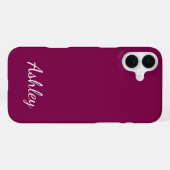Customized Name Stylish Modern Elegant Minimalist iPhone Hoesje (Achterkant horizontaal)