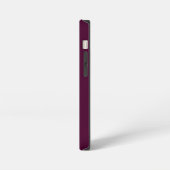 Customized Name Stylish Modern Elegant Wine Colour iPhone Hoesje (Linkerkant)