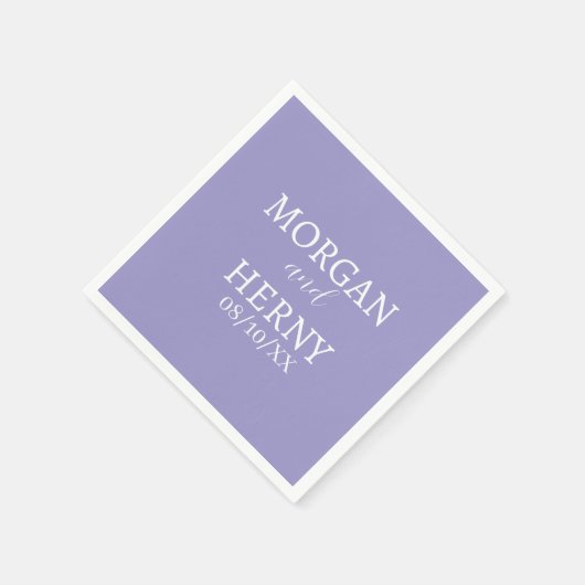 CUSTOMIZED NAME STYLISH MODERN  WEDDING  SERVET (Hoek)