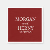 CUSTOMIZED NAME STYLISH MODERN  WEDDING  SERVET (Voorkant)