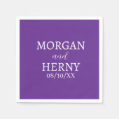 CUSTOMIZED NAME STYLISH MODERN  WEDDING  SERVET (Voorkant)