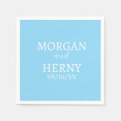 CUSTOMIZED NAME STYLISH MODERN  WEDDING  SERVET (Voorkant)