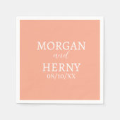 CUSTOMIZED NAME STYLISH MODERN  WEDDING  SERVET (Voorkant)
