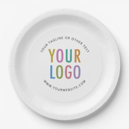 Customized Paper Plates Business Logo Printed Bulk Papieren Bordje