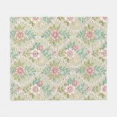 Customized Pattern Texture Lace Floral Fleece Deken (Voorkant (Horizontaal))