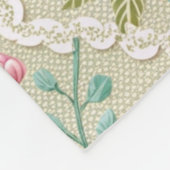 Customized Pattern Texture Lace Floral Fleece Deken (Hoek)