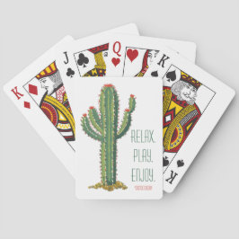 Customized Personalized Airbnb Playing Card Cactus Pokerkaarten