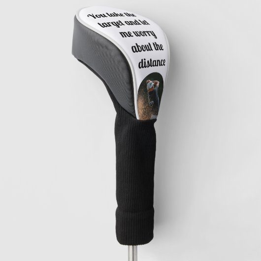 Customized personalized with Inspirational quote Golfheadcover (Schuin)