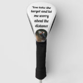 Customized personalized with Inspirational quote Golfheadcover (Voorkant)