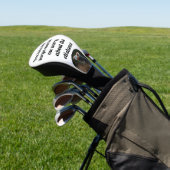 Customized personalized with Inspirational quote Golfheadcover (Insitu)