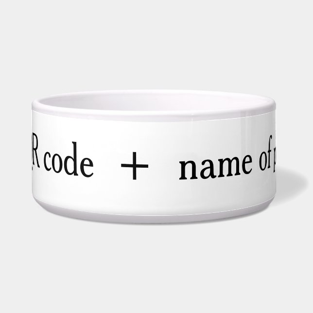 customized pet collar  voerbakje (Voorkant)