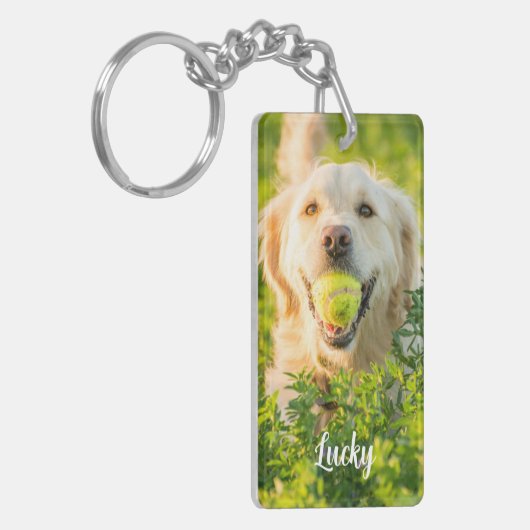 Customized Pet Memorial Keychain  (Voorkant Links)