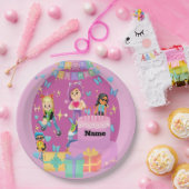 Customized PKXD Style Happy Birthday Paper Plate Papieren Bordje (Feest)