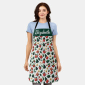 Customized Playful Christmas Apron Schort (Gedragen)