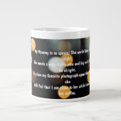 Customized Poem on Birthday Mug Grote Koffiekop (Voorkant)